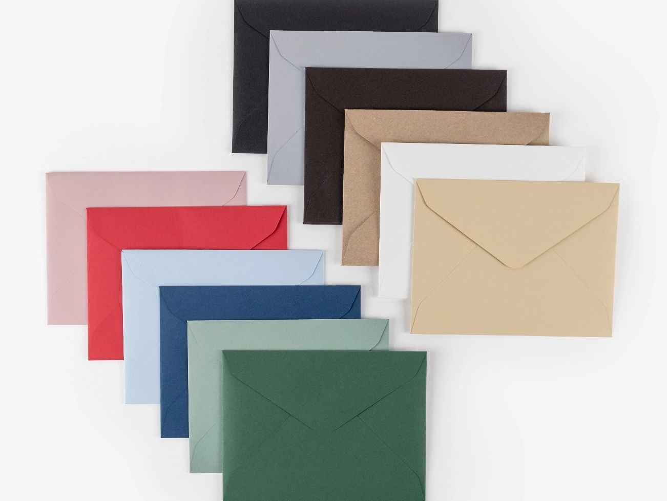 Postais - Envelopes de várias cores